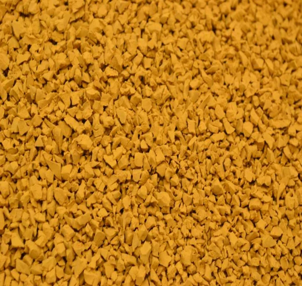 EARTH YELLOW EPDM recycled rubber granules for flooring