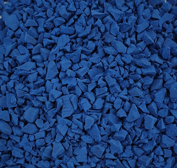 GENTIAN BLUE EPDM recycled rubber granules for flooring