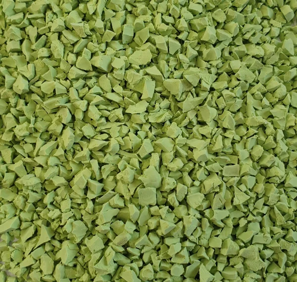 LIME GREEN EPDM recycled rubber granules for flooring