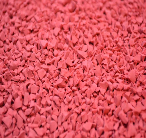 Rose EPDM recycled rubber granules for flooring