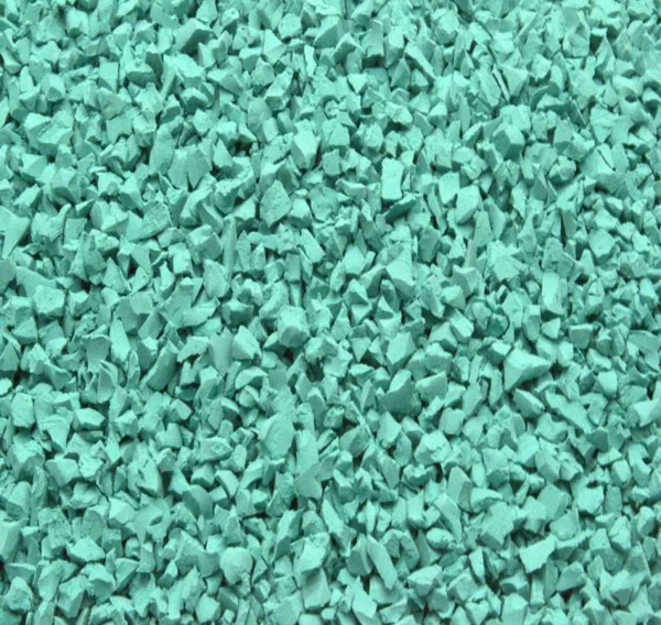 TURQUOISE BLUE EPDM recycled rubber granules for flooring