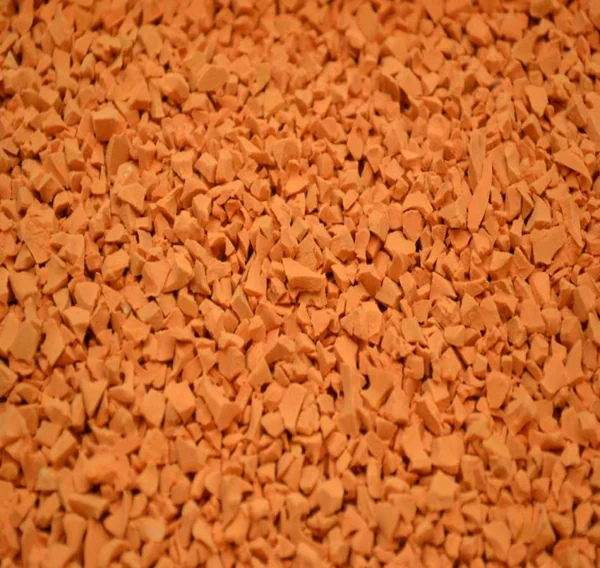 orange EPDM recycled rubber granules for flooring